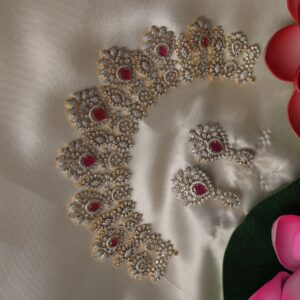 gjpolish adstone with pink stone choker