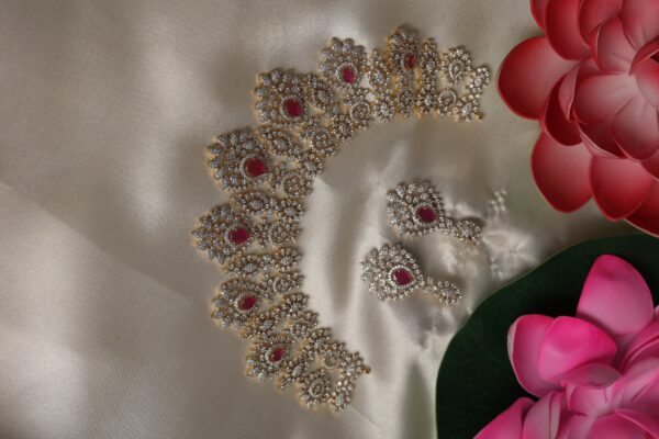 gjpolish adstone with pink stone choker