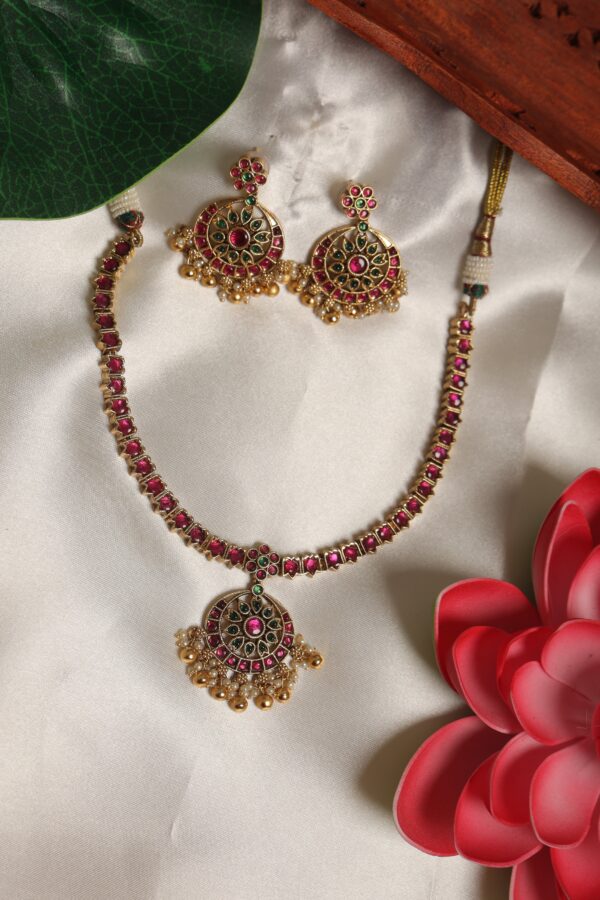 jadau kundan antique necklace