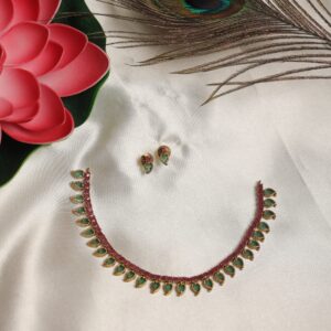 kerala style small palaka necklace