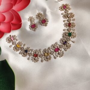 Home multicolour adstone necklace